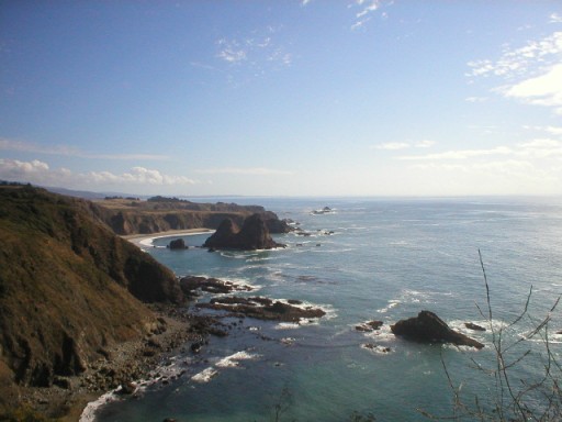 Pacific Ocean looking south, Elk, California